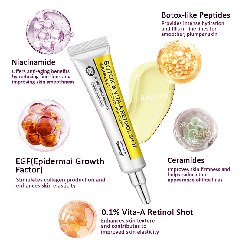 ⭐️Wrinkle-Lift⬆️ Botox & Vita A Retinol Shot Straffende Creme