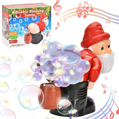 Playtrixlab® LED-Lichter mit Blasen-Furz-Effekt Musik Weihnachtsmann 🎅🏻🎶