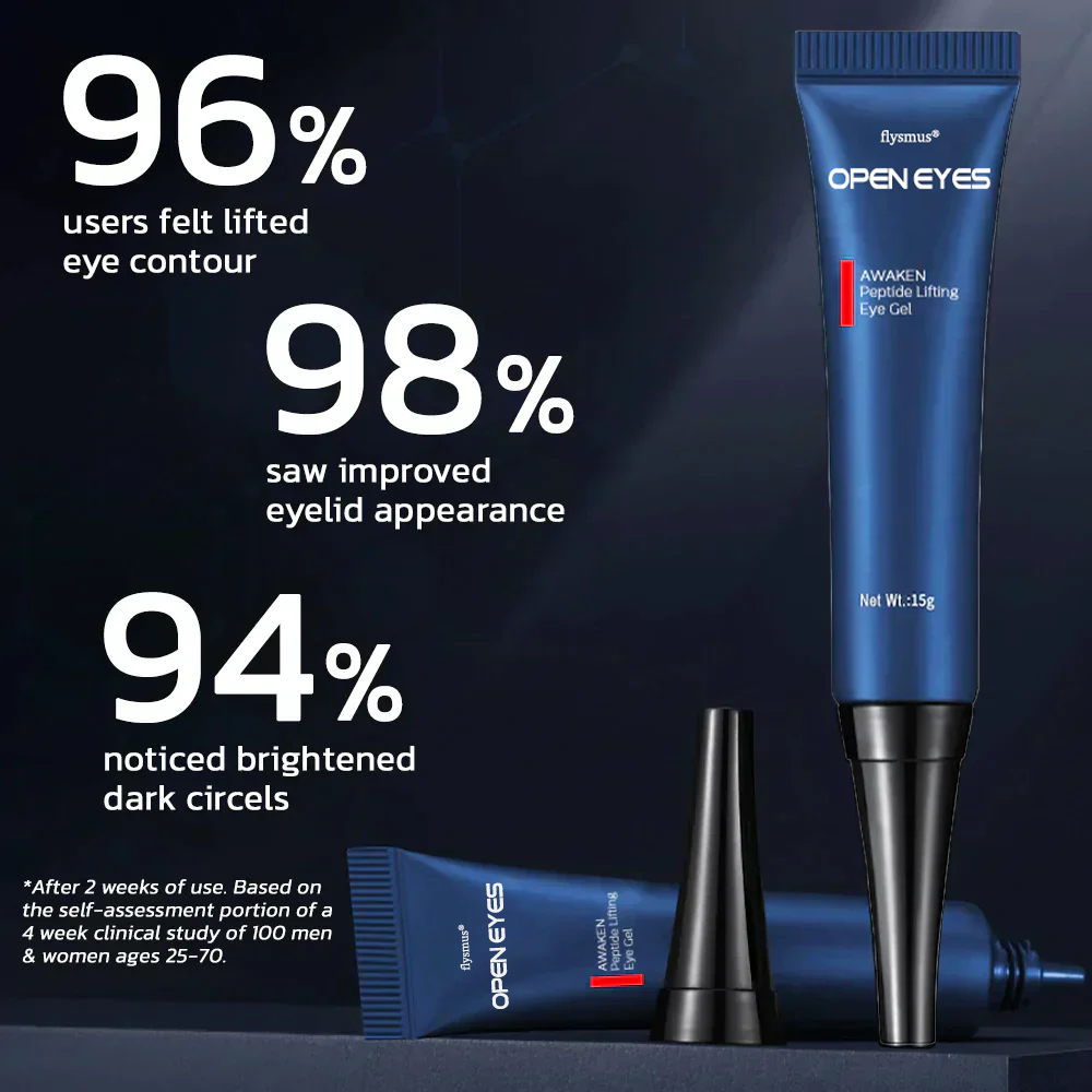 🥇Flysmus® OPEN EYES Erwecken Peptid Straffende Auge Gel