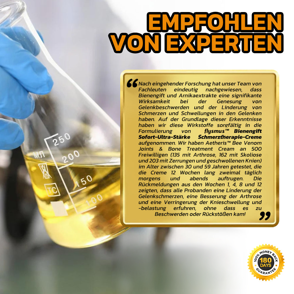 ✨flysmus® Bienengift Sofort-Ultra-Stärke Schmerztherapie-Creme🇩🇪