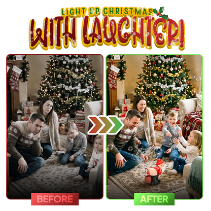 Remifa® LED-Lichter mit Blasen und Furzgeräuschen – Musik-Weihnachtsmann 🎅🏻🎶