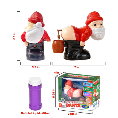 Remifa® LED-Lichter mit Blasen und Furzgeräuschen – Musik-Weihnachtsmann 🎅🏻🎶