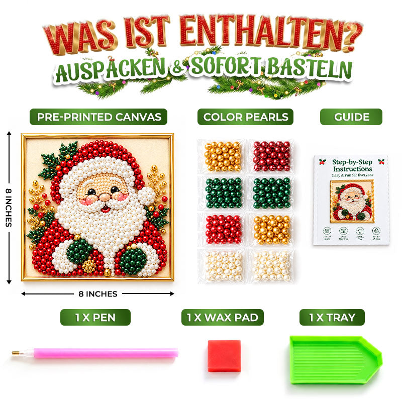 ✨ Anomasu® 3D Weihnachts-Perlen-Bastelset – Entspannende DIY-Feiertagskunst