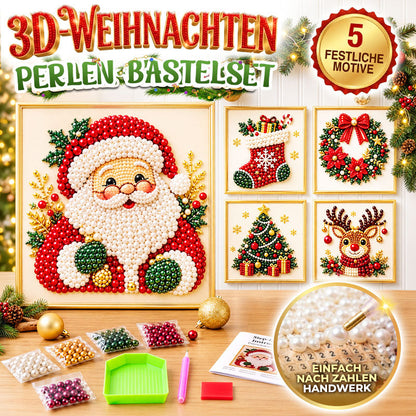 ✨ Anomasu® 3D Weihnachts-Perlen-Bastelset – Entspannende DIY-Feiertagskunst