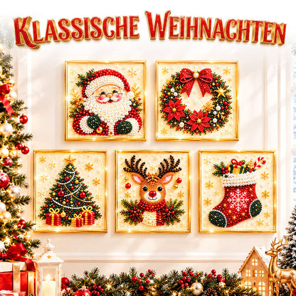 ✨ Anomasu® 3D Weihnachts-Perlen-Bastelset – Entspannende DIY-Feiertagskunst