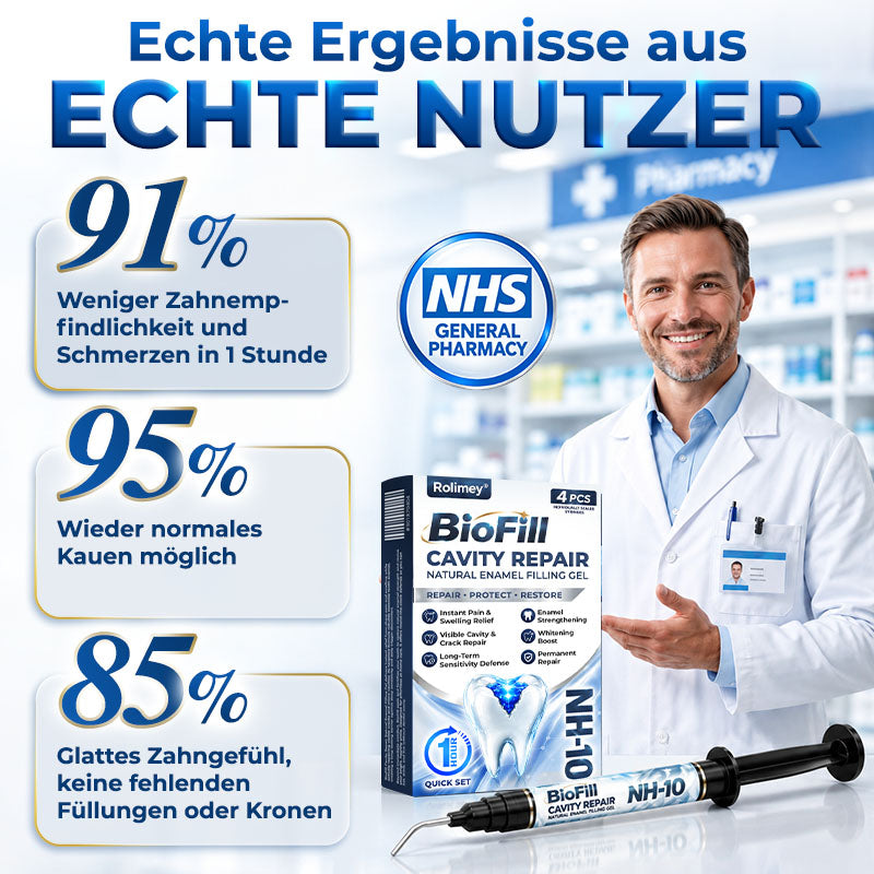 ⭐️Rolimey® BioFill – Natürliches Zahnschmelz-Füllgel zur Kariessanierung
