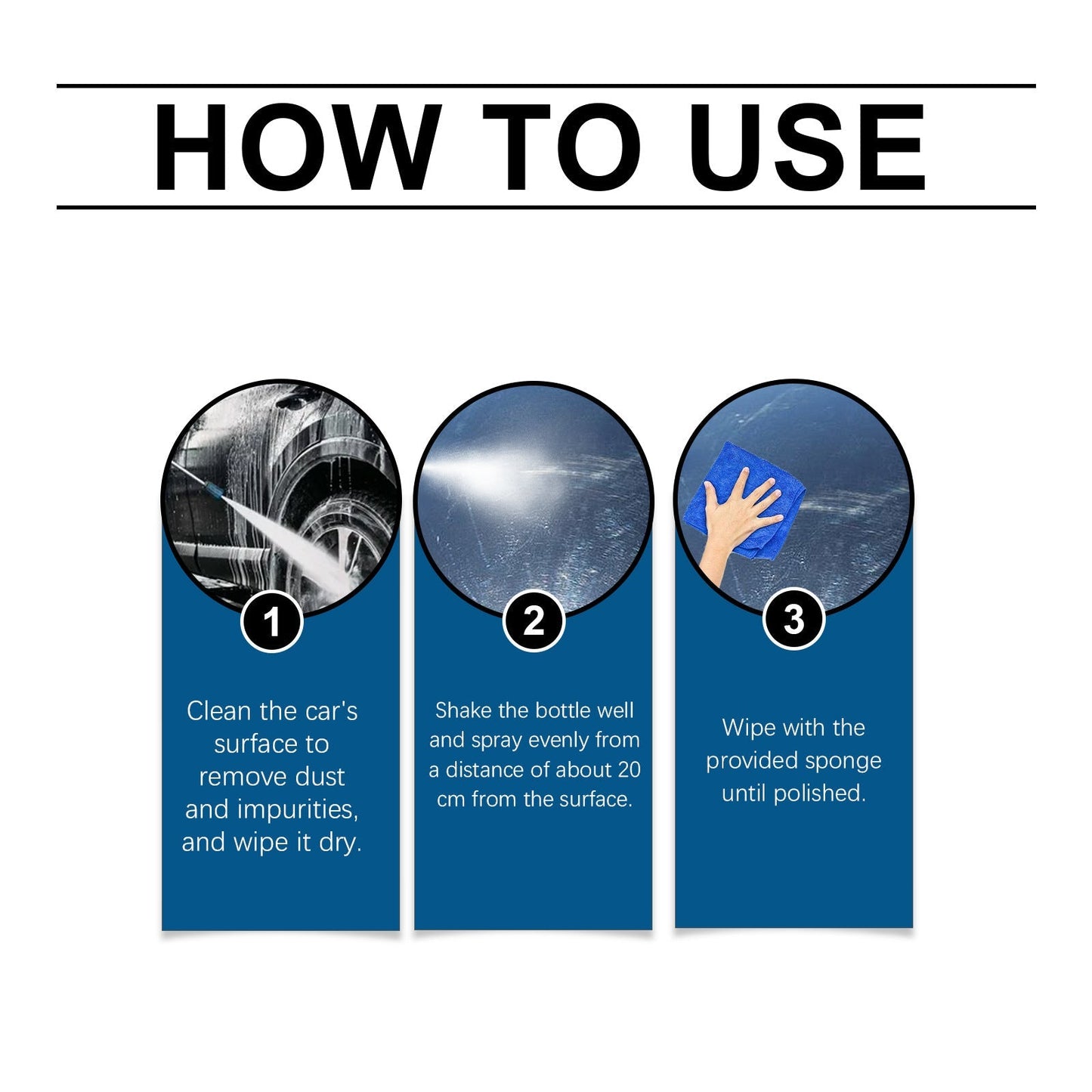 Aphine® Automotive Nano Coating Repair Agent - With Dust and Water Repellent Properties - Long-lasting and Durable with Gloss, Suitable for Continuous Use