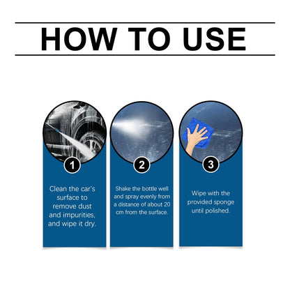 Aphine® Automotive Nano Coating Repair Agent - With Dust and Water Repellent Properties - Long-lasting and Durable with Gloss, Suitable for Continuous Use