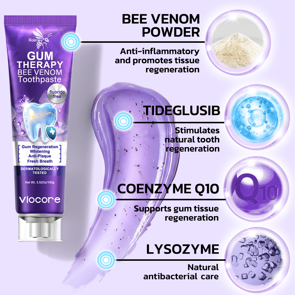 🇩🇪Rolimey® VioCore Zahnbehandlung mit Bienengift Lysozym-Zahnpasta🦷